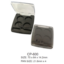 Estuche compacto de plástico cuadrado Cp-600
